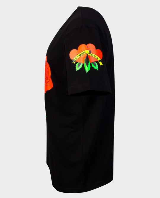 OVERSIZE TATTOO ROSE T-SHIRT