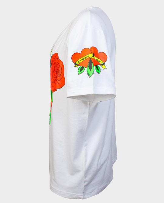 OVERSIZE TATTOO ROSE T-SHIRT