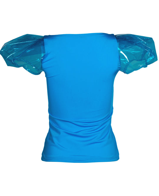 PVC PUFF SLEEVE TOP.