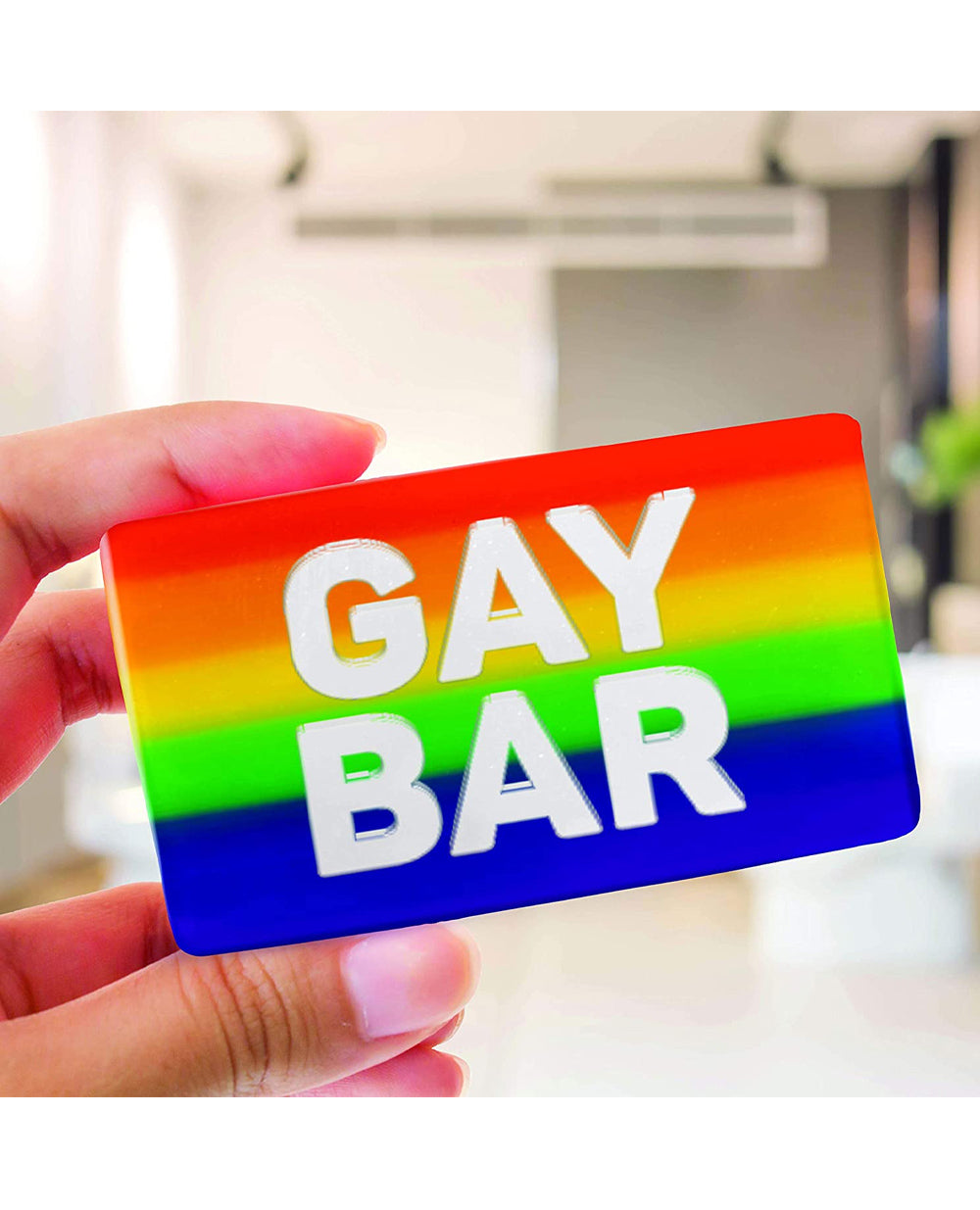 RAINBOW GAY BAR SOAP.