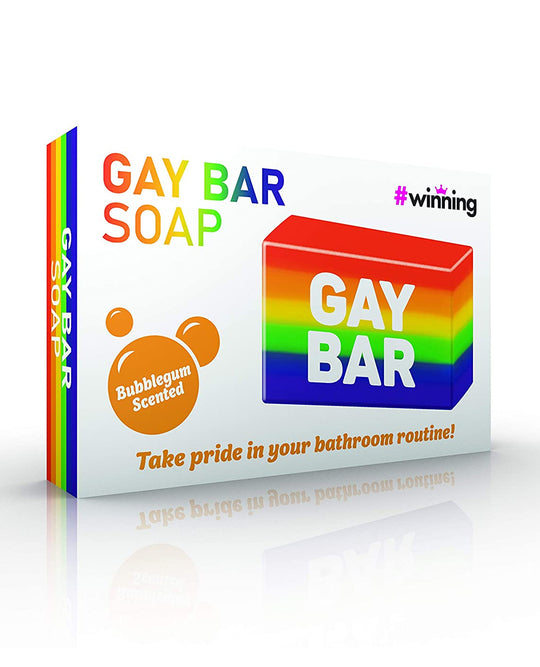 RAINBOW GAY BAR SOAP.