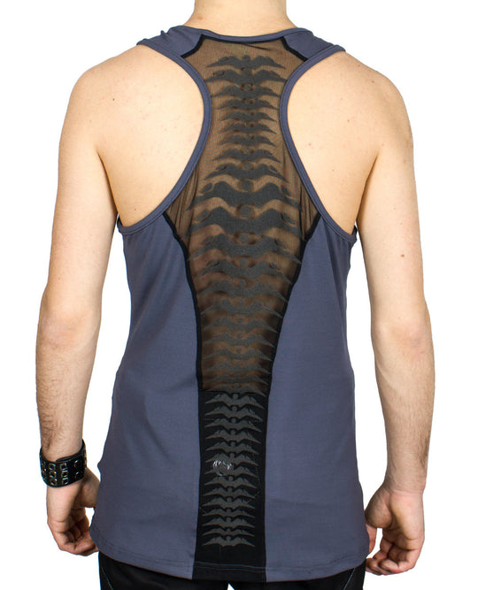MENS SPINED MESH VEST.
