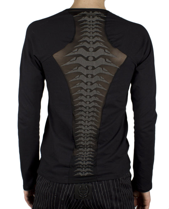 MENS SPINED MESH L/S TOP.
