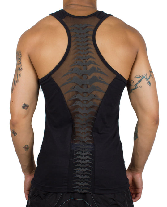 MENS SPINED MESH VEST.