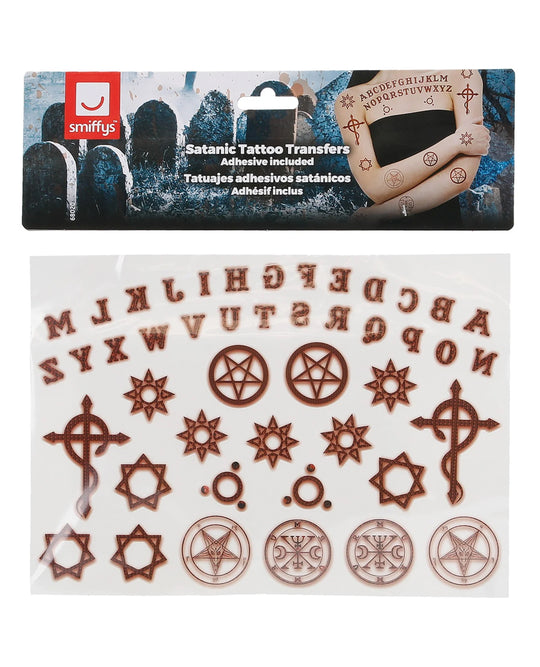 SMIFFYS MAKE-UP FX SATANIC TATTOO TRANSFERS