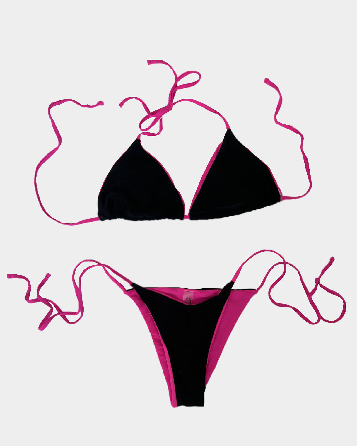 Pink and black bathing suit 2025