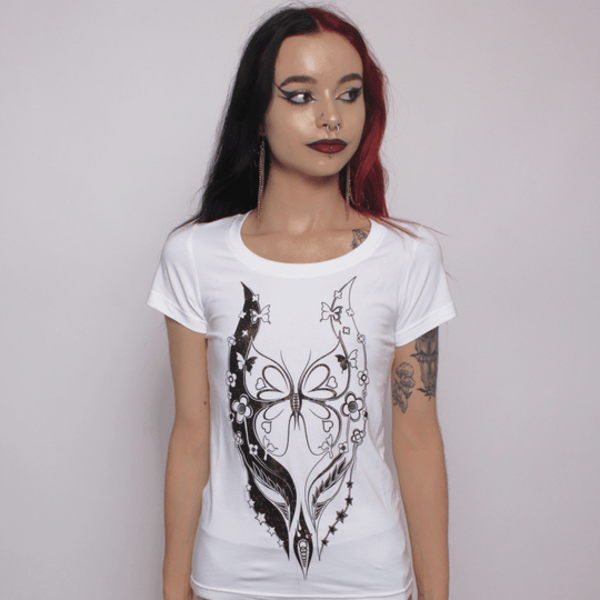 BLOSSOM LOGO GLITER T-SHIRT WOMENS