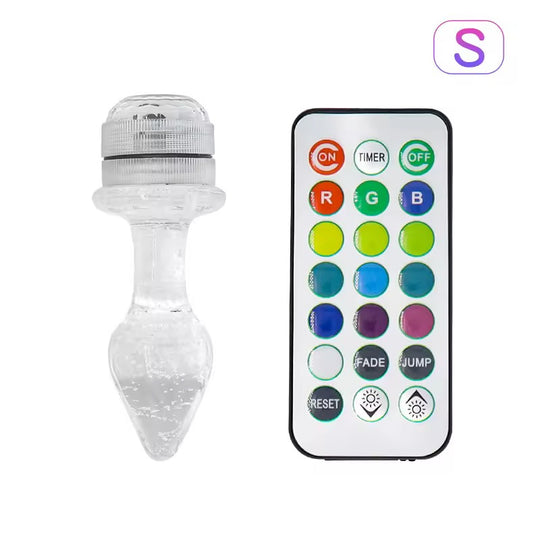 GLASS LED BUTT PLUG