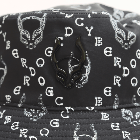 CABLE LOGO BUCKET HAT BLACK / WHITE