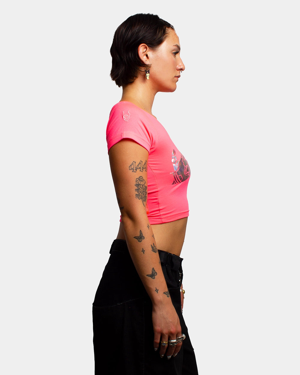 BIONIC BRA CROP T-SHIRT PINK