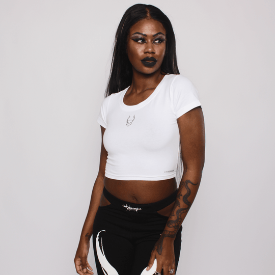 CYBERDOG LOGO CROP TEE