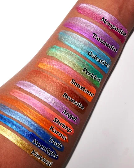 METALLIC WET EYELINERS - SUNSTONE - SPLIT LINER - GLISTEN COSMETICS