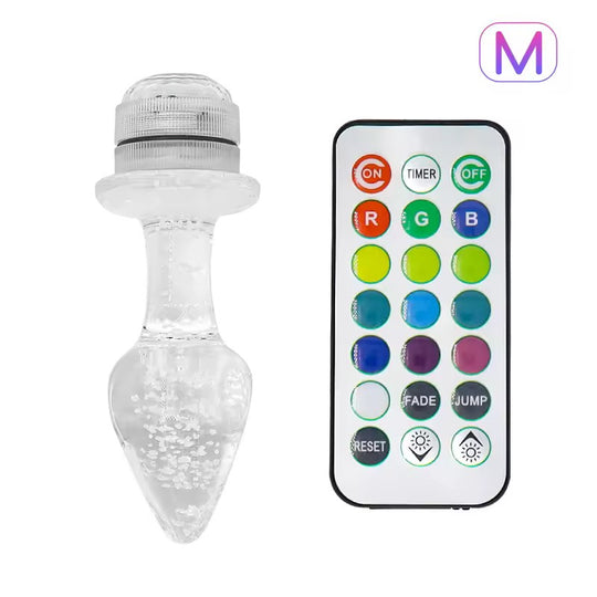 GLASS LED BUTT PLUG