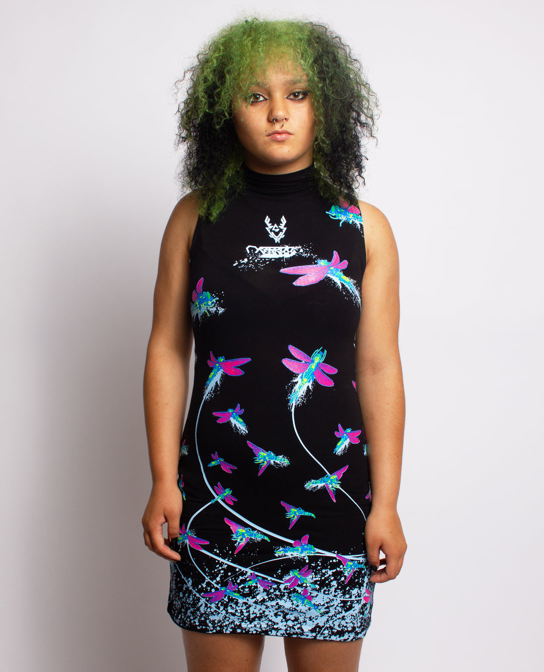 HIGH NECK FIREFLIES DRESS