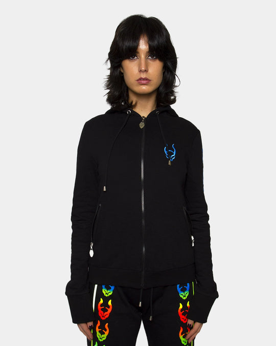 UNDERWORLD ZIP UP HOODIE WOMENS BLACK