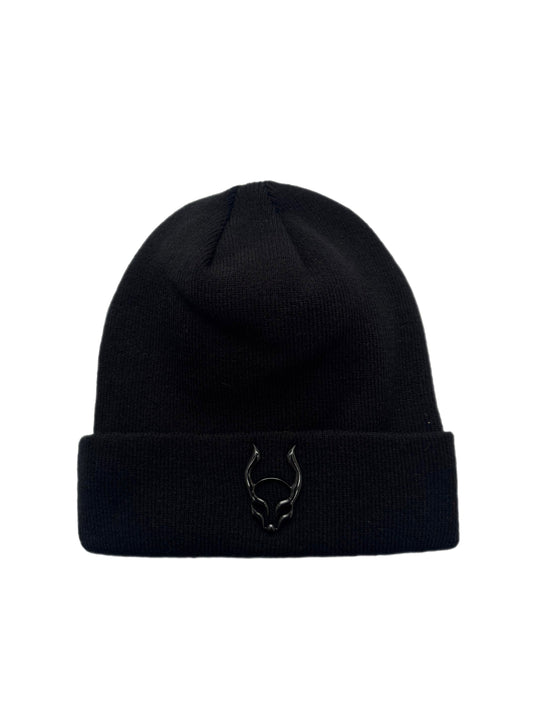 FOLDED BEANIE METAL LOGO
