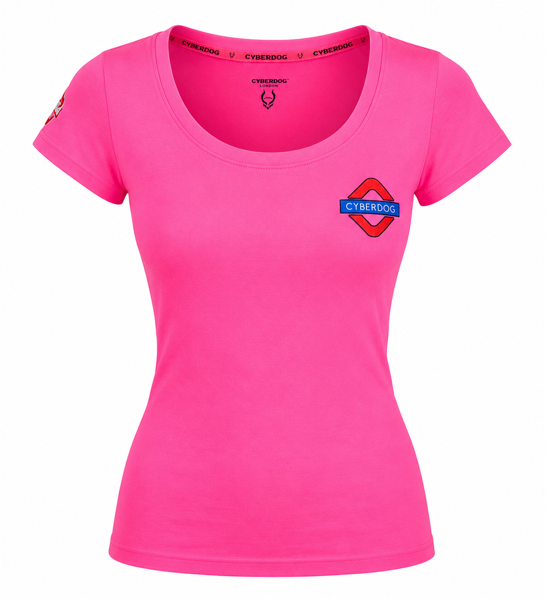 PARTY MAP T-SHIRT GIRLS FLUO PINK