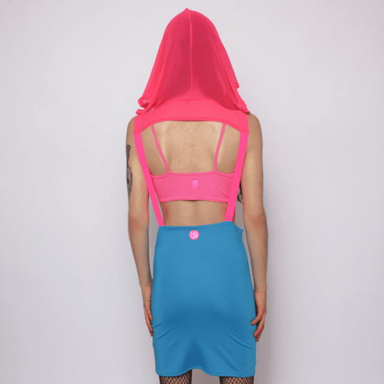 HOODED BRACE DRESS