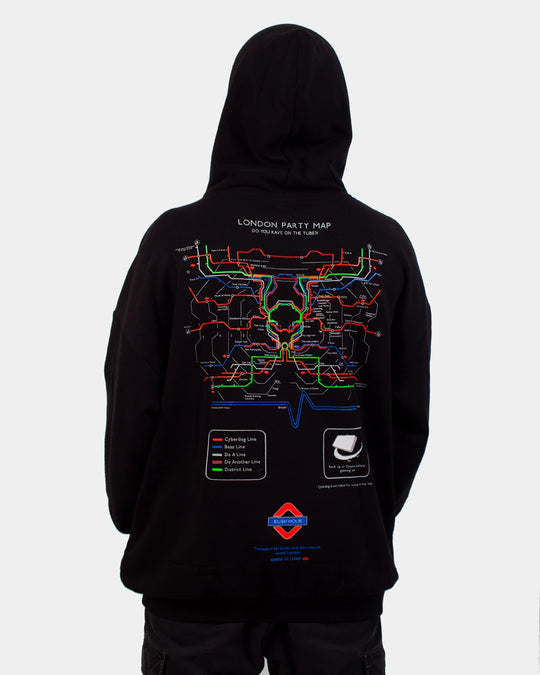 OVERSIZE PARTY MAP HOODY