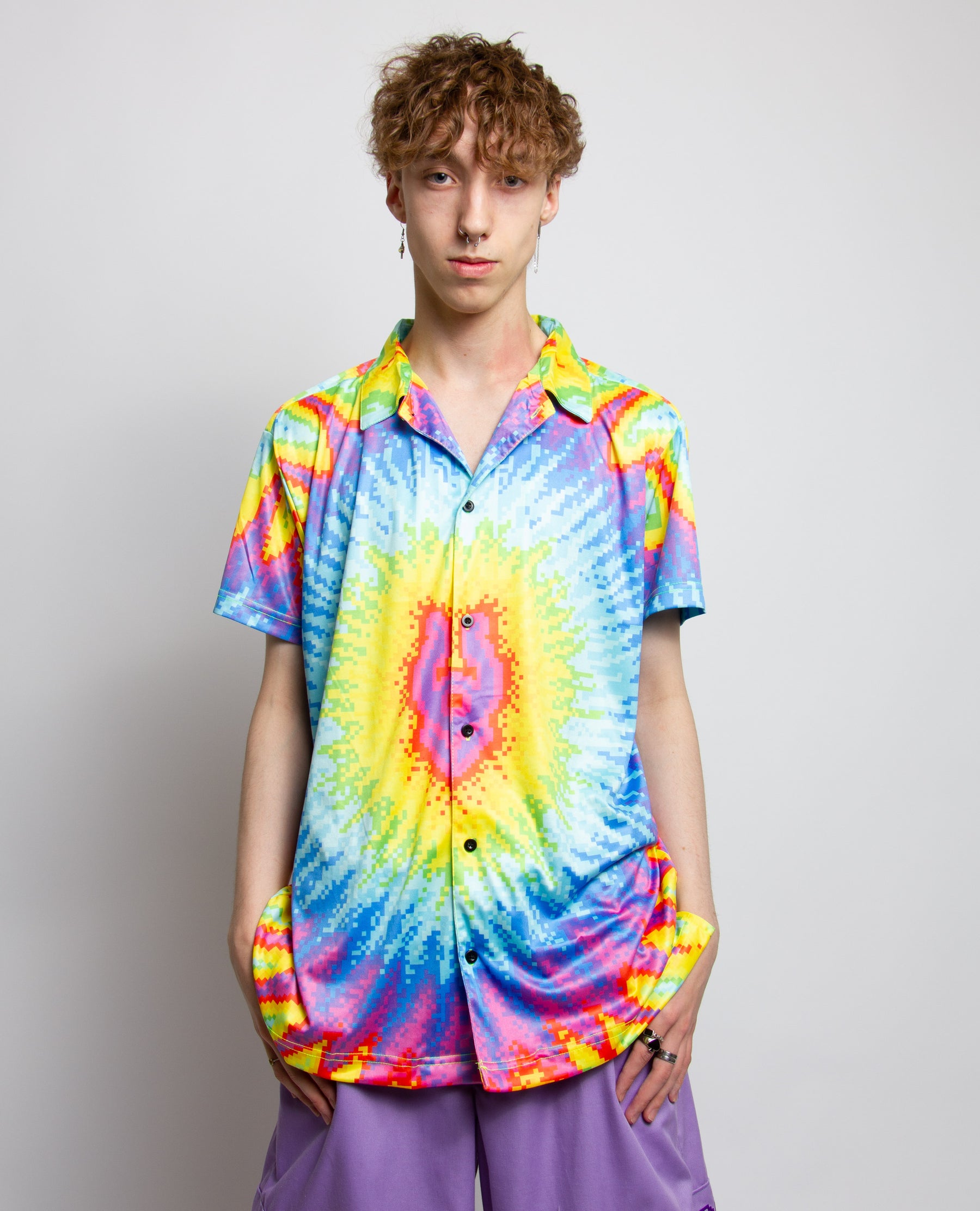 Mens Tie Dye Eye Pocket T-shirt