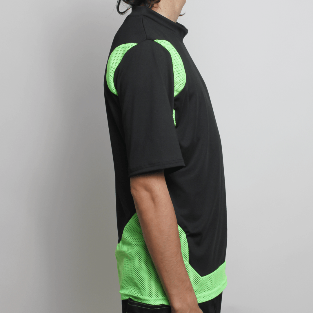 MESHED UP T-SHIRT BLACK / GREEN