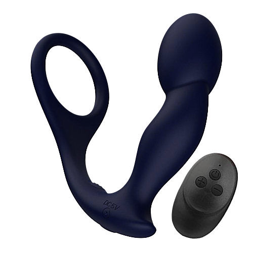 REV-PRO REMOTE CONTROLLED SILICONE PROSTATE MASSAGER WITH RING