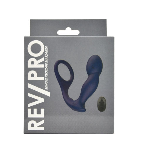 REV-PRO REMOTE CONTROLLED SILICONE PROSTATE MASSAGER WITH RING