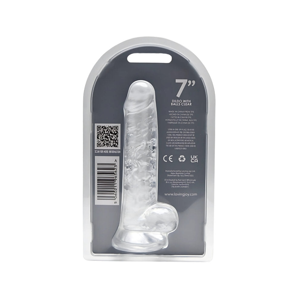 LOVING JOY 7 INCH DILDO WITH BALLS