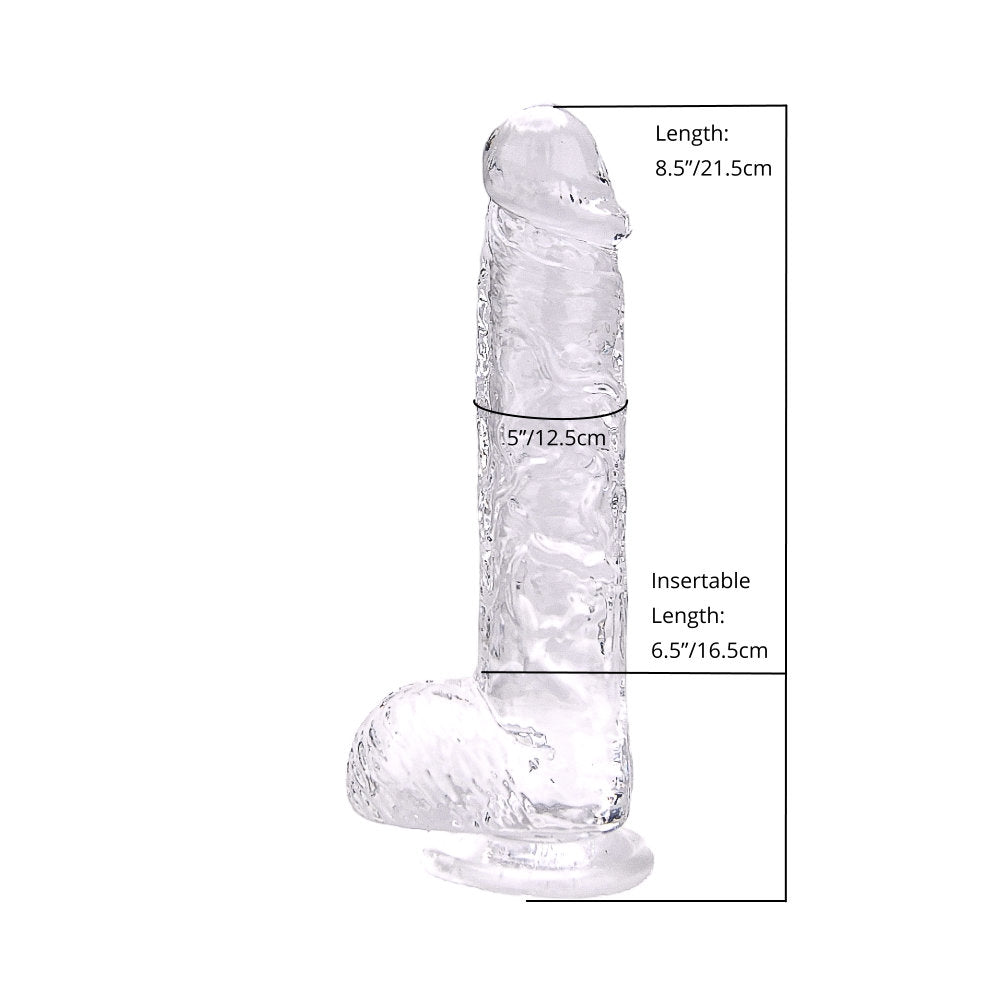 LOVING JOY 8 INCH DILDO WITH BALLS