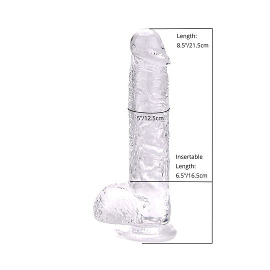 LOVING JOY 8 INCH DILDO WITH BALLS