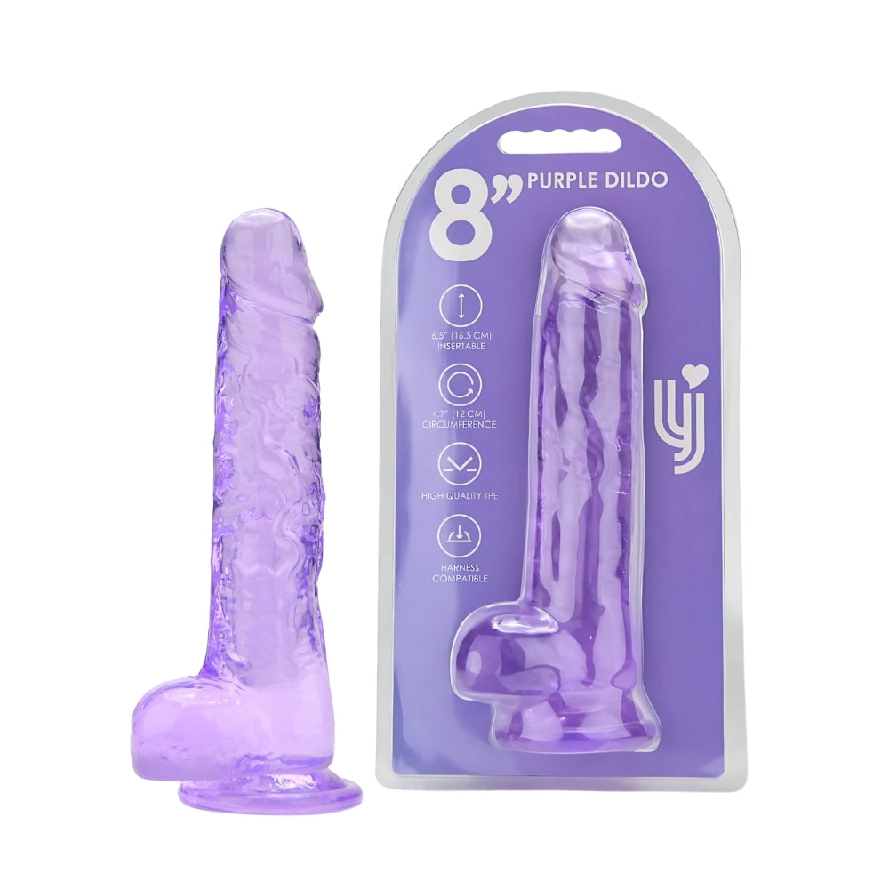 LOVING JOY 8 INCH DILDO WITH BALLS