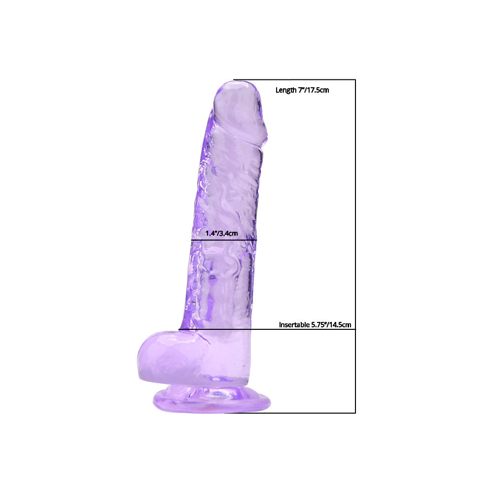 LOVING JOY 7 INCH DILDO WITH BALLS