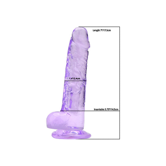 LOVING JOY 7 INCH DILDO WITH BALLS
