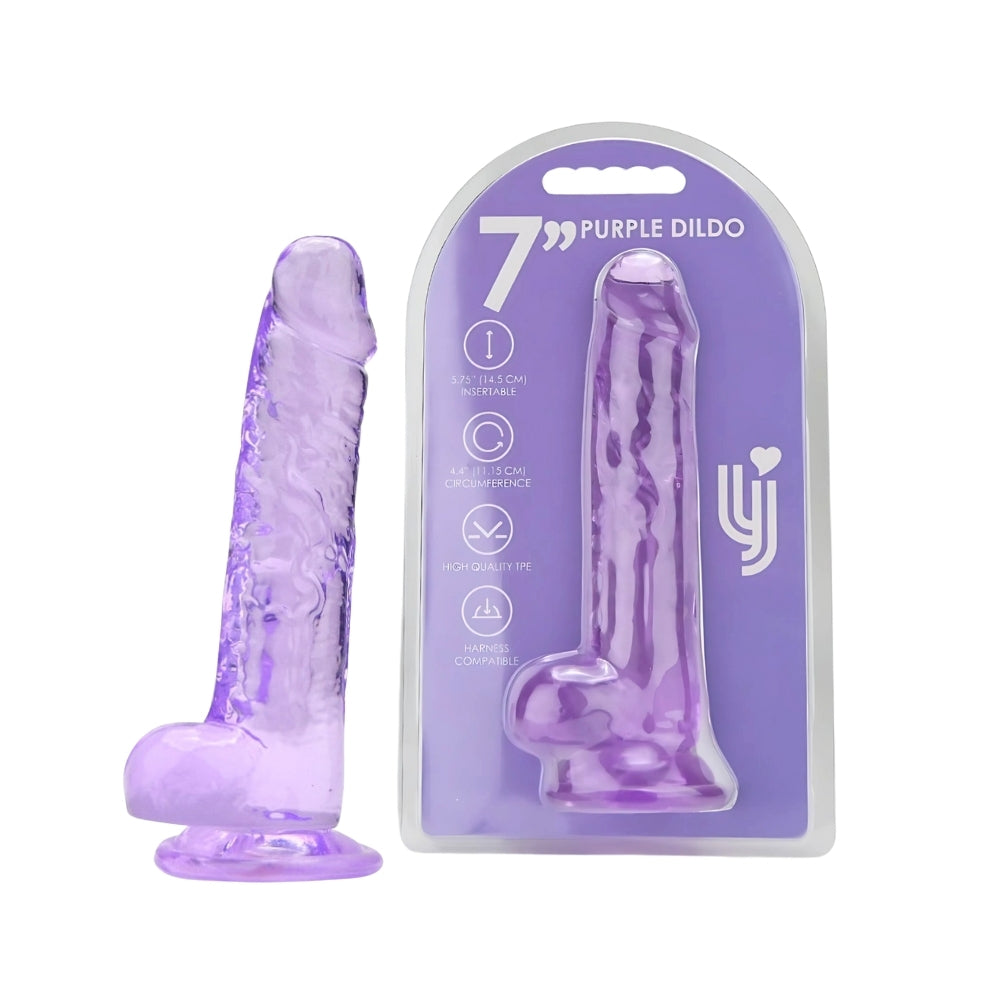 LOVING JOY 7 INCH DILDO WITH BALLS