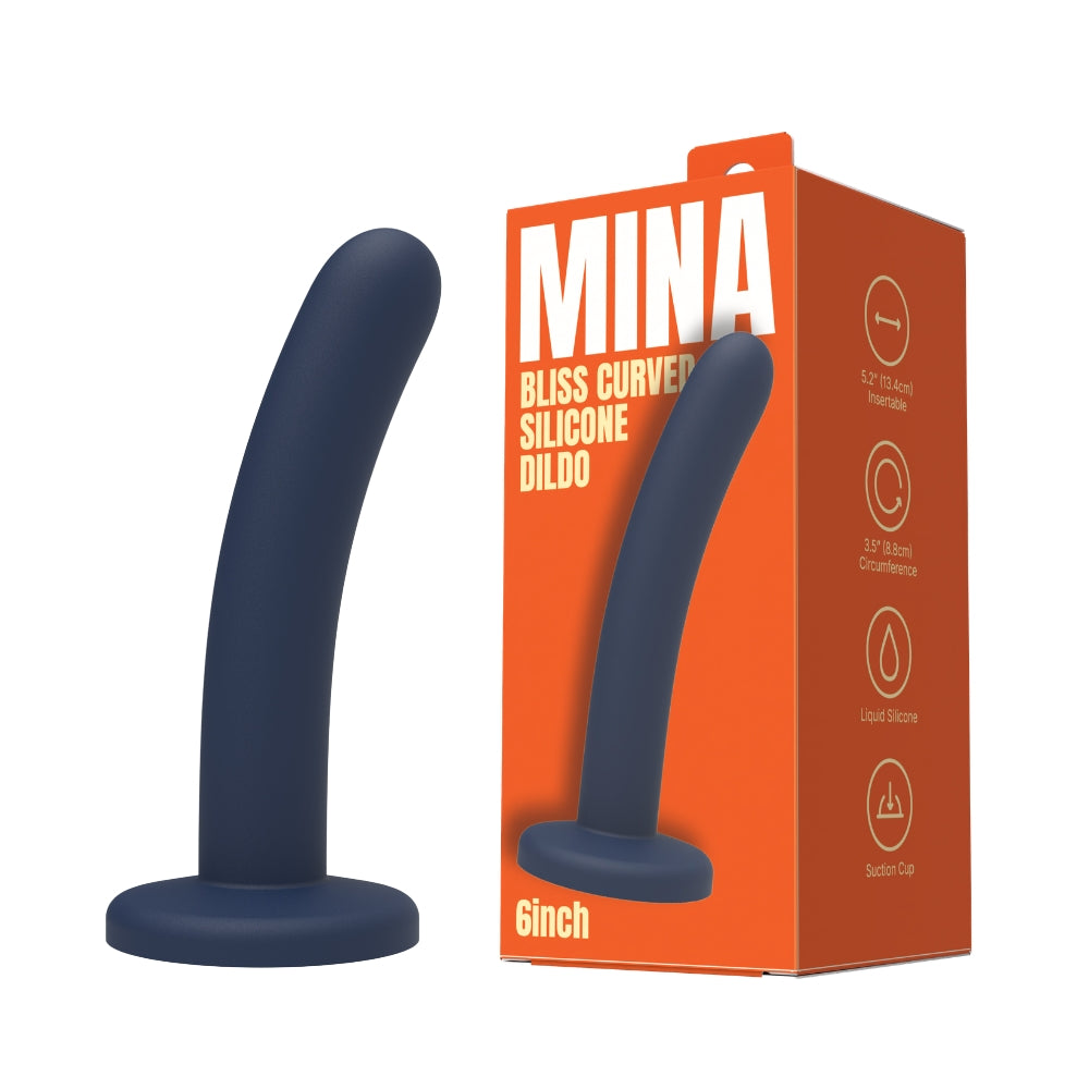 MINA BLISS CURVED 6 INCH DILDO