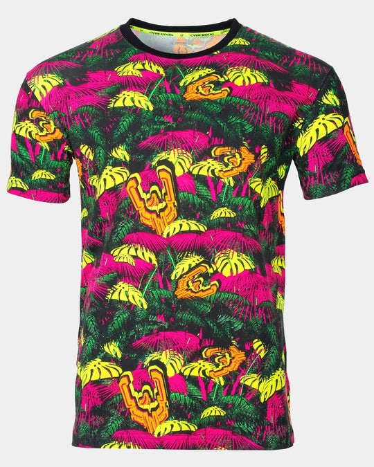 NEON JUNGLE UV REACTIVE T-SHIRT MENS