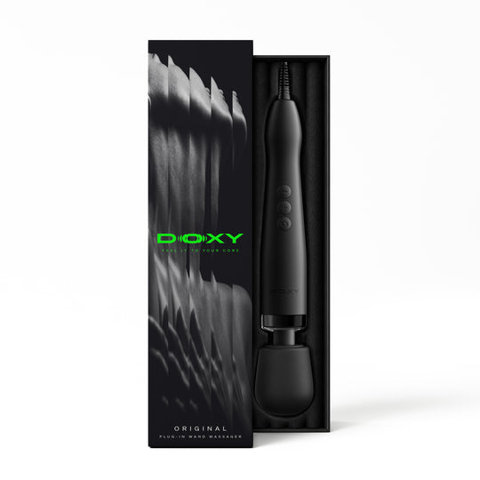DOXY 2.0 ORIGINAL - BLACK - PLUG-IN WAND MASSAGER