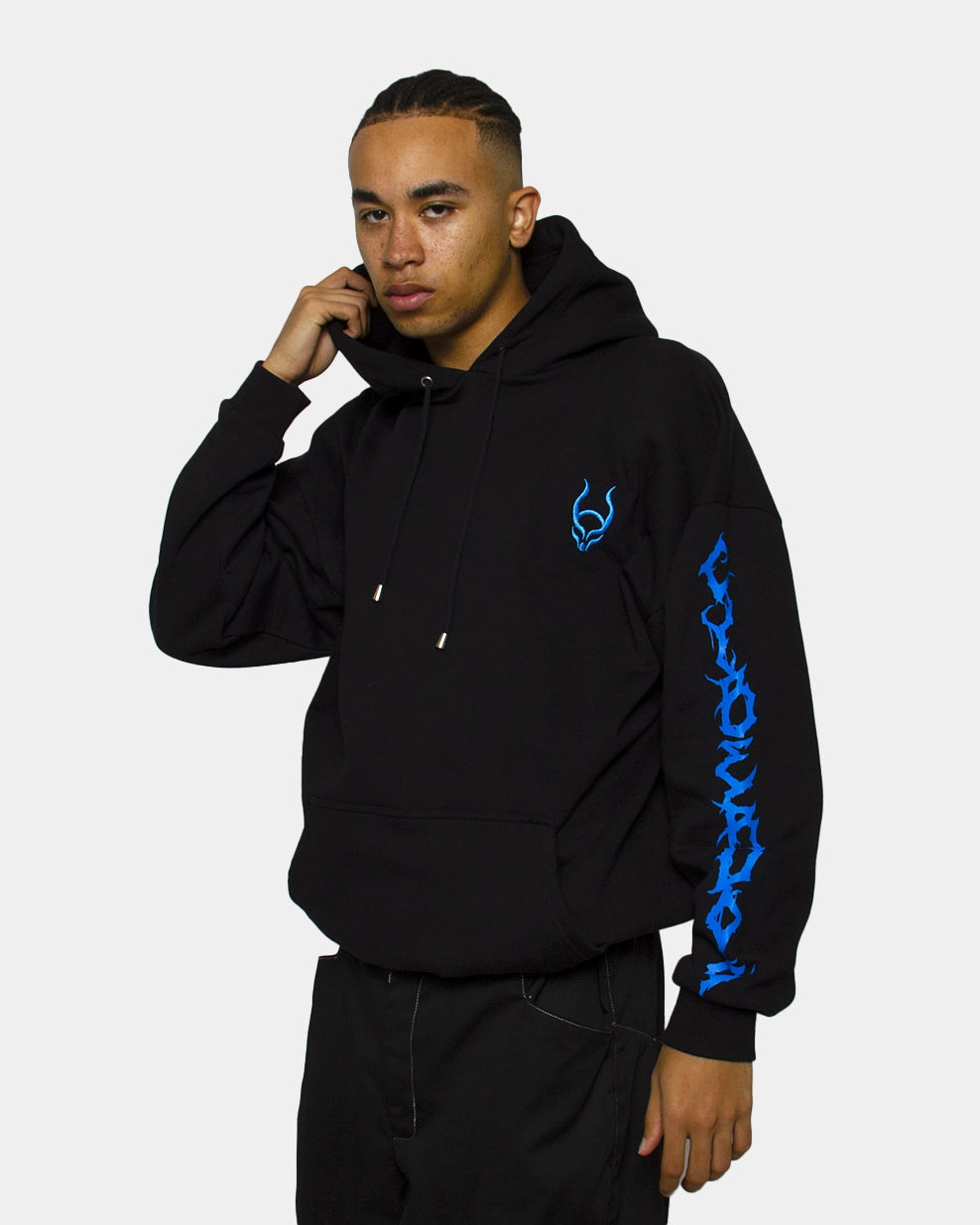 UNDERWORLD OVERSIZE HOODY UNISEX BLACK