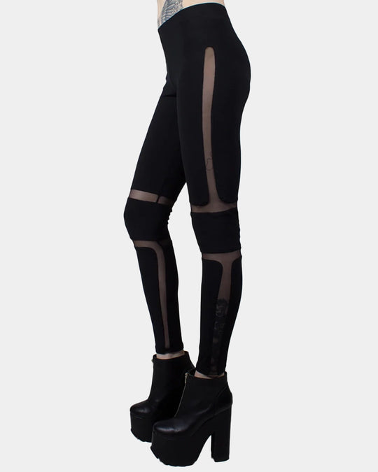 PROTECTION LEGGING BLACK / BLACK MESH