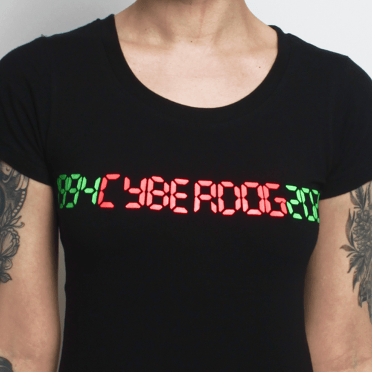 RAVE ON T-SHIRT BLACK WOMENS