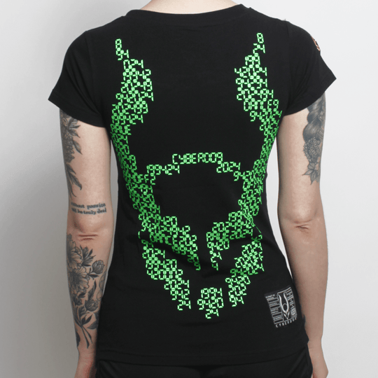 RAVE ON T-SHIRT BLACK WOMENS