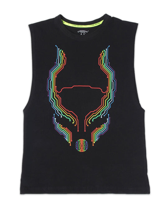 RAVE VEST RAINBOW MICROCHIP