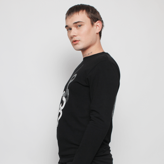 STARGAZER ATOMIC LONGSLEEVE TOP BLACK