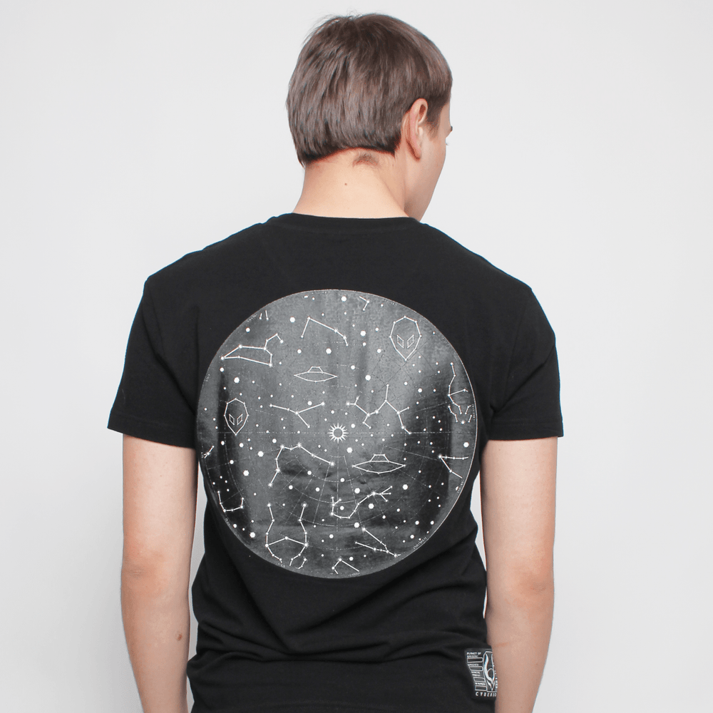 STARGAZER T-SHIRT MENS BLACK