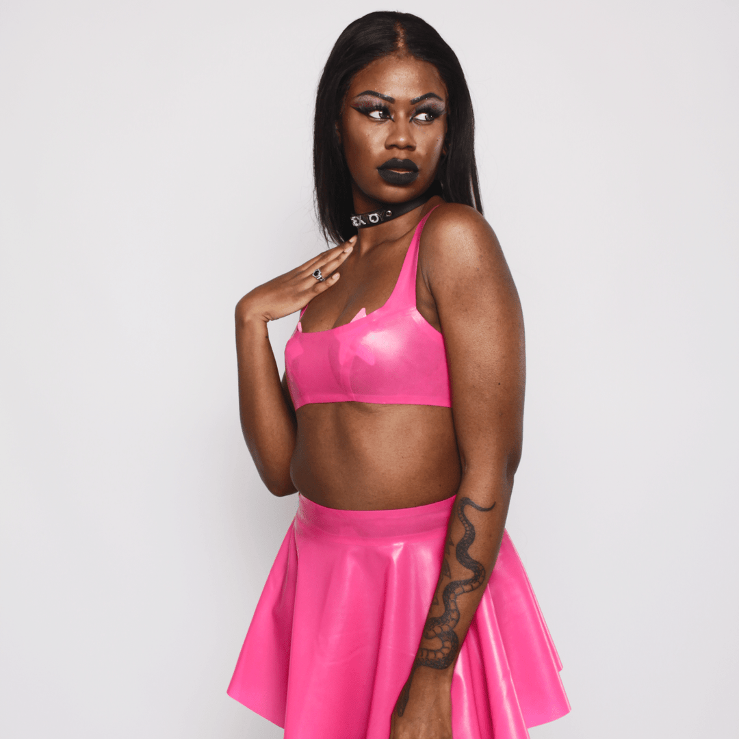 XXX LATEX SKATER SKIRT - FUTURELOVERS