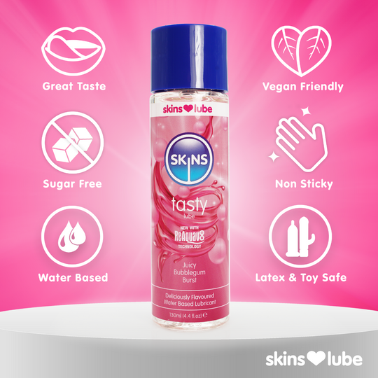 SKINS BUBBLEGUM WATER BASED LUBRICANT 130ml