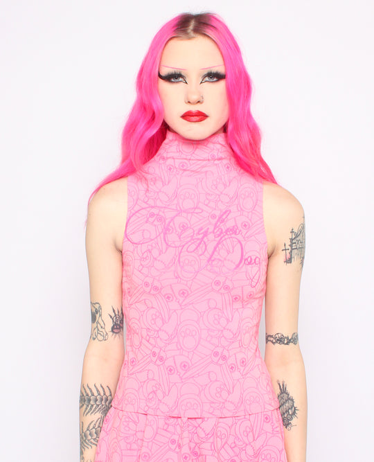 HIGH NECK VEST BUNNY BUSINESS