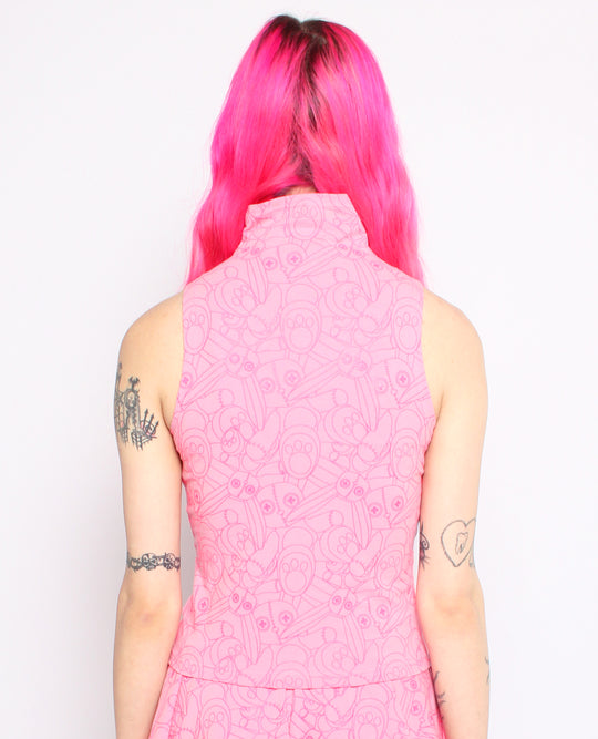 HIGH NECK VEST BUNNY BUSINESS