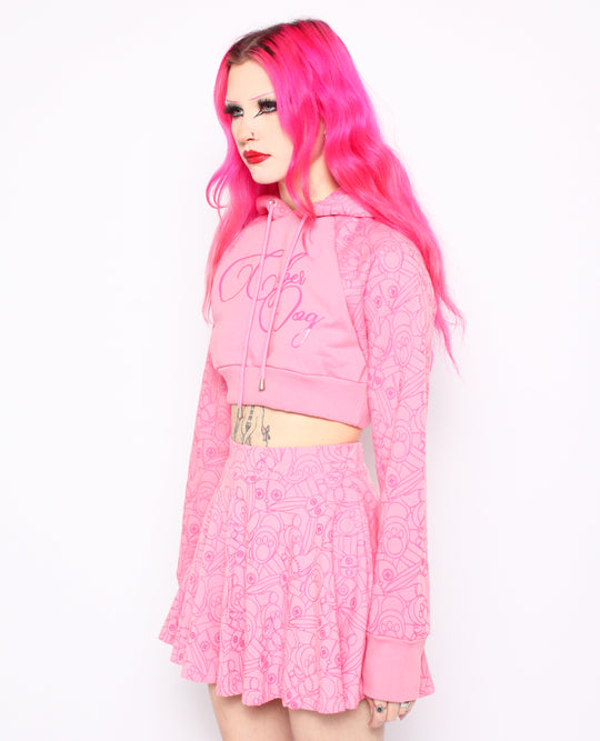 CROP HOODIE BUNNY BUSINESS