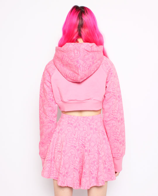 CROP HOODIE BUNNY BUSINESS